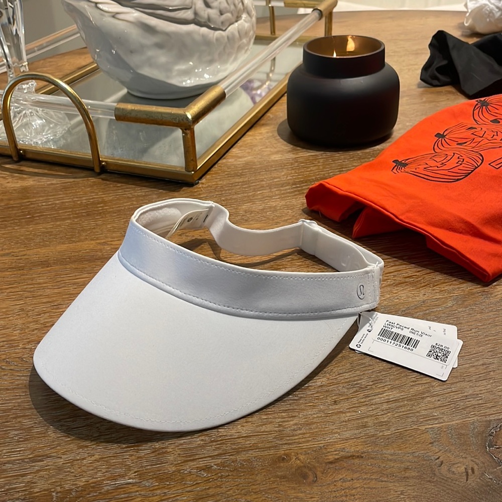 Lululemon white tennis visor